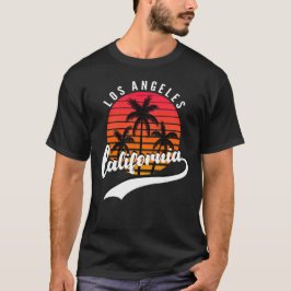 Los Angeles, California Retro Sunset Men's T - Shi T-Shirt