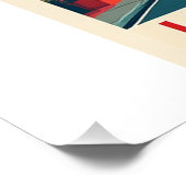 Los Angeles California Retro Travel Poster (Ecke)