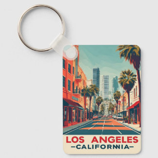 Los Angeles California Retro Travel Schlüsselanhänger