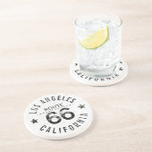 Los Angeles California Route 66 Getränkeuntersetzer (Seite)