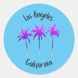 Los Angeles California Runder Aufkleber
