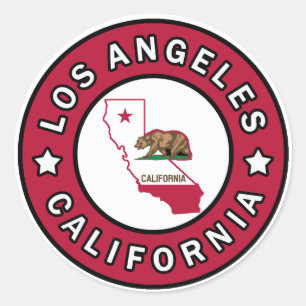 Los Angeles California Runder Aufkleber