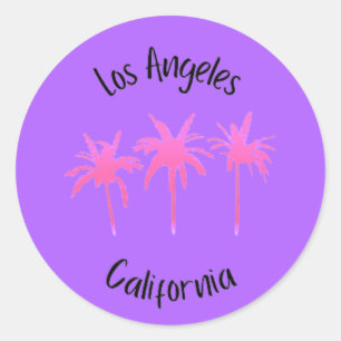 Los Angeles California Runder Aufkleber