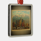 Los Angeles California Silbernes Ornament (Rechts)