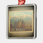 Los Angeles California Silbernes Ornament (Links)