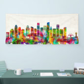 Los Angeles California Skyline Banner (Messe)