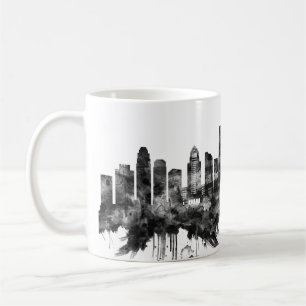 Los Angeles California Skyline BW Kaffeetasse