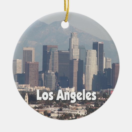 Los Angeles California Skyline Keramik Ornament (Vorne)