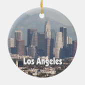 Los Angeles California Skyline Keramik Ornament (Hinten)