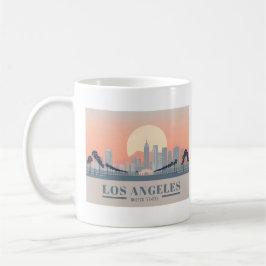 Los Angeles California Skyline Pastel Travel Kaffeetasse