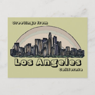 Los Angeles California Skyline Postcard Postkarte