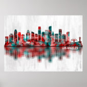 Los Angeles California Skyline Poster (Vorne)