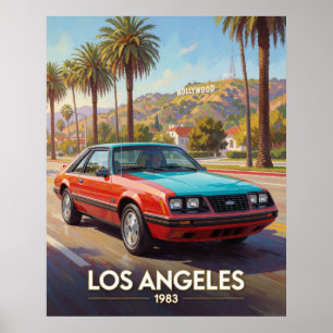 Los Angeles California Straßenperformance 1983 Poster