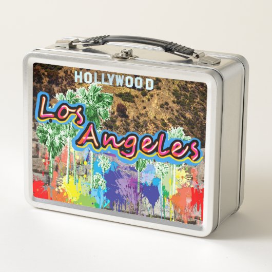 Los Angeles California Street Art Metal Lunch Box (Vorderseite)