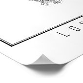 Los Angeles California Street Map Poster (Ecke)