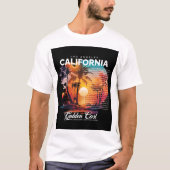 Los Angeles California T-Shirt – Golden Coast Vibe (Vorderseite)