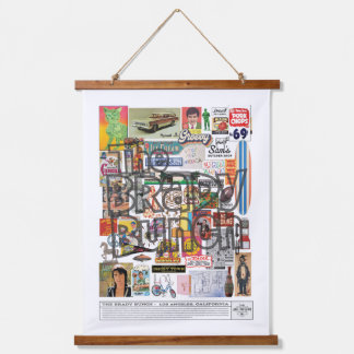 Los Angeles, California – The Brady Bunch Pop Cult Wandteppich Mit Holzrahmen