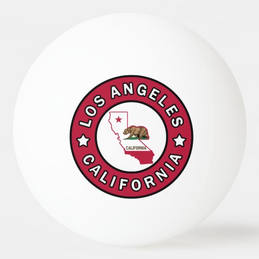 Los Angeles California Tischtennisball (Vorderseite)