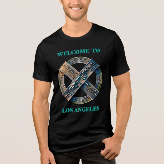 Los Angeles California Tri-Blend Shirt (Vorderseite)