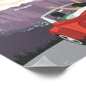 Los Angeles California USA Berühmter Reiseort Poster (Ecke)