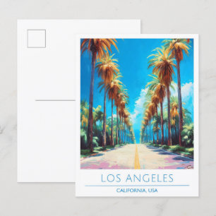 Los Angeles California USA Vintage Travel Postkarte
