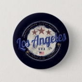 Los Angeles California USA Vintage Westküste Button (Vorderseite)