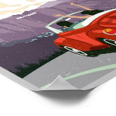 Los Angeles California Vintag Hollywood Poster (Ecke)