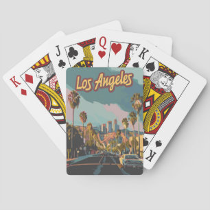 Los Angeles California Vintag Spielkarten