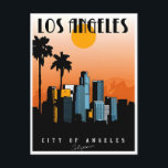 Los Angeles California Vintage Travel America Postkarte<br><div class="desc">Vintag,  Retro,  Reisen,  modern,  Aquarell,  klassische,  vereinte Staaten,  Amerika,  Kalifornien,  Los Angeles, </div>