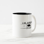 Los Angeles California Zweifarbige Tasse (VorderseiteRechts)