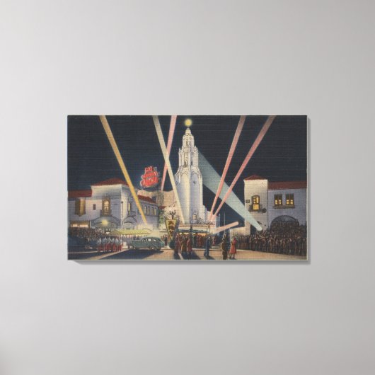 Los Angeles, CAPremier, Carthay Circle Theater Leinwanddruck (Vorderseite)