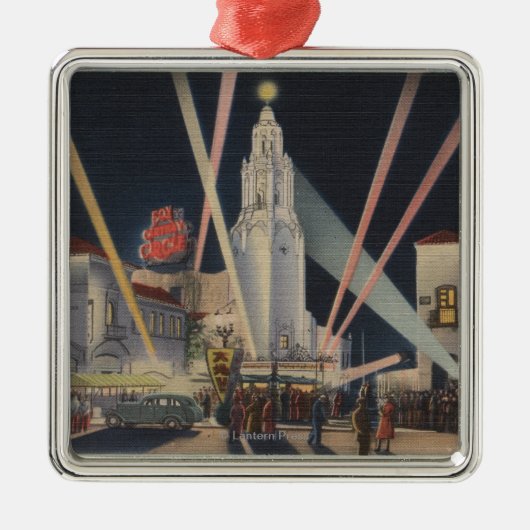 Los Angeles, CAPremier, Carthay Kreis-Theater Silbernes Ornament (Vorne)