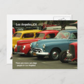 Los Angeles Car Postcard! Postkarte (Vorne/Hinten)
