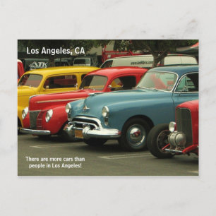 Los Angeles Car Postcard! Postkarte