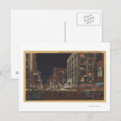 Los Angeles, CASouth View of Broadway vom 6. Postkarte (Vorne/Hinten)