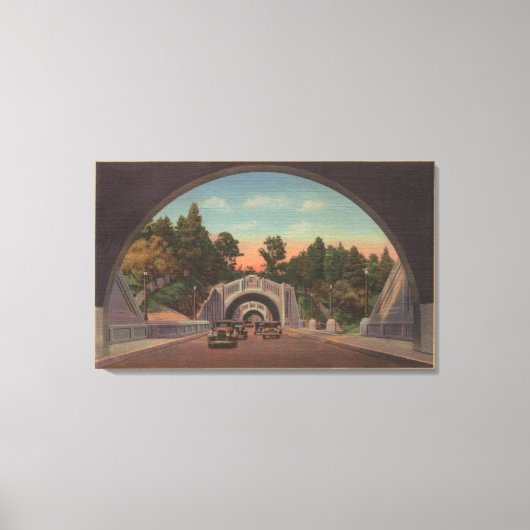 Los Angeles, CATnel-Ansicht des Elysian Parks Leinwanddruck (Vorderseite)