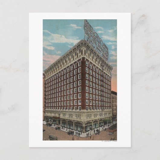 Los Angeles, CAView des Hotels Rosslyn Postkarte (Vorderseite)