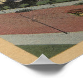 Los Angeles, CAView of City Hall and Cable Car Poster (Ecke)