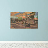 Los Angeles, CAView of Plaza in Chinatown Leinwanddruck (Insitu (Holzboden))