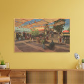 Los Angeles, CAView of Plaza in Chinatown Leinwanddruck (Insitu (Wohnzimmer))