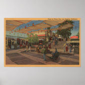 Los Angeles, CAView of Plaza in Chinatown Poster (Vorne)