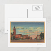 Los Angeles, CAView vom US-amerikanischen Campus Postkarte (Vorne/Hinten)