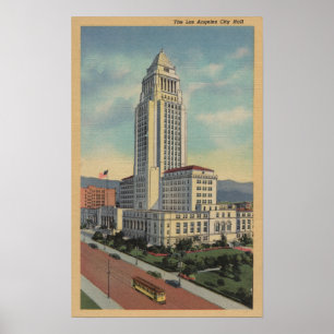 Los Angeles, CAView von Rathaus und von Poster