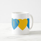 Los Angeles Chargers Football Heart Design Kaffeetasse (VorderseiteRechts)