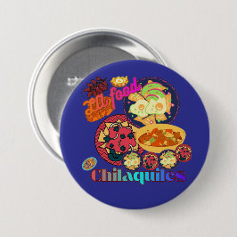 Los Angeles Chilaquiles tiefblau Button