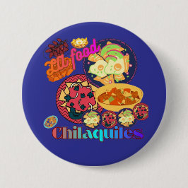Los Angeles Chilaquiles tiefblau Button