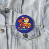 Los Angeles Chilaquiles tiefblau Button (Beispiel)