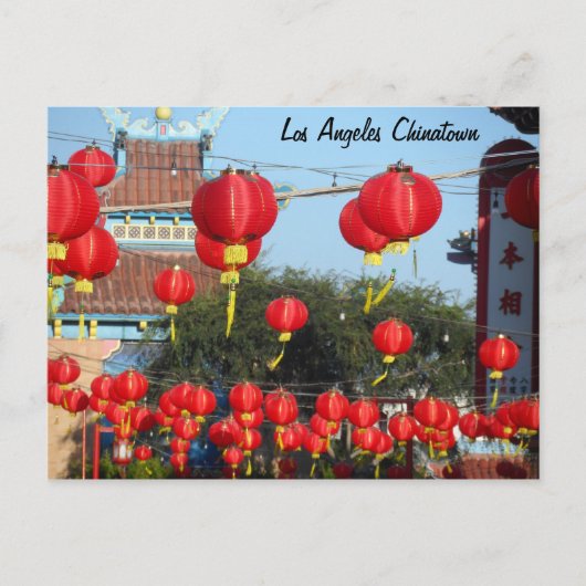 Los Angeles Chinatown Postkarte (Vorderseite)