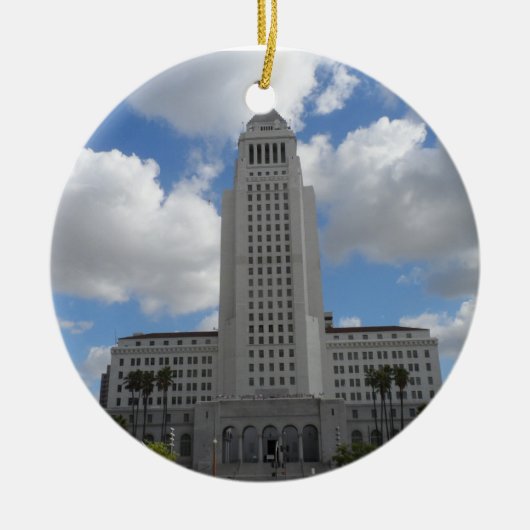 Los Angeles City Hall Keramik Ornament (Vorne)