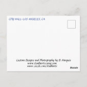 LOS ANGELES CITY HALL Postkarte (Rückseite)